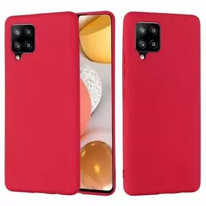 Защитный чехол-бек Mocco для Samsung Galaxy A42 5G, жидкий силикон, красный