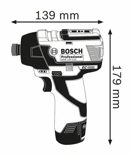 Impact Wrench Bosch 0 601 9E0 005 Photo 2