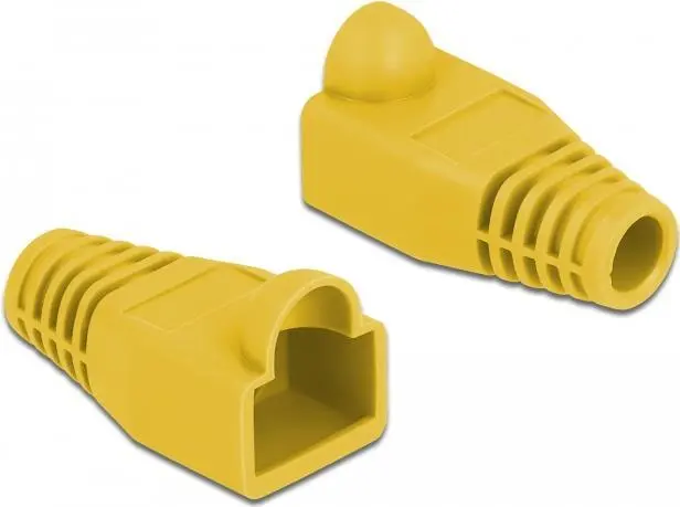 RJ45 kontakta atbalsts DeLOCK 86723 dzeltenā