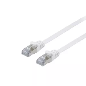 Network Cable Equip Cat.6A U/FTP Flat Patch Cable RJ-45 5.0m White