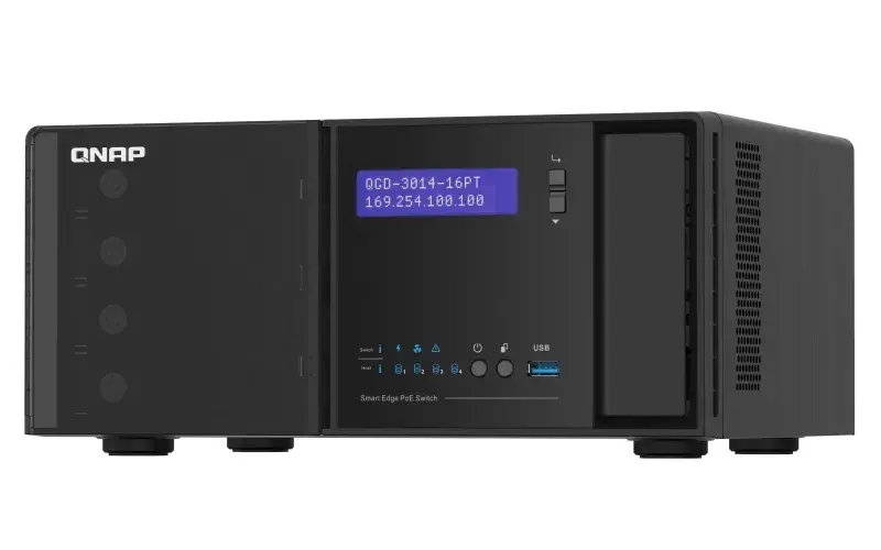 QNAP QGD-3014-16PT-8G Управляемый Gigabit PoE Photo 3