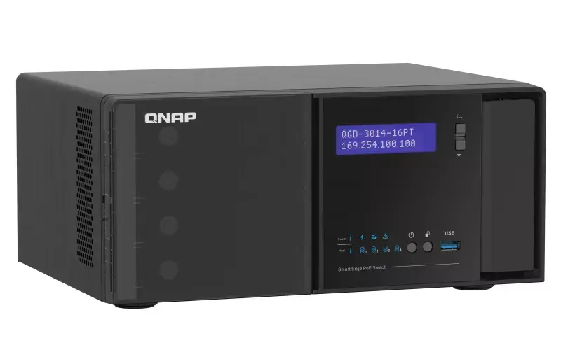 QNAP QGD-3014-16PT-8G Управляемый Gigabit PoE Photo 4