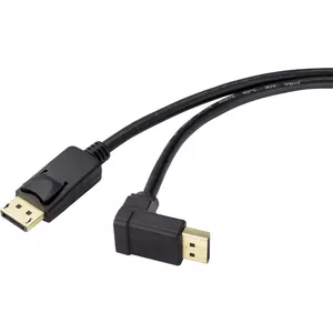 Renkforce SP-9163732 DisplayPort kabelis 1,5 m Melns