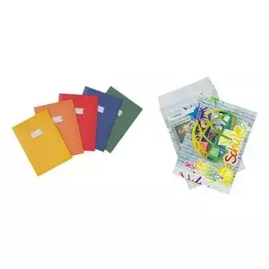 Paper cover Herma 20229 A4 5-pack, 100% recycled, with labeling sticker