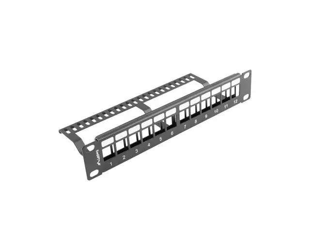 Stendera bloks LANBERG PPKS-9112-B 1U 12 porti Photo 4