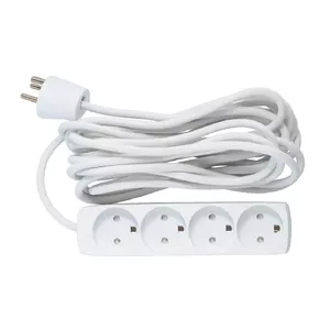 Удлинитель Microconnect GRU00450WDK 5м 4 розетки Внутренний Белый