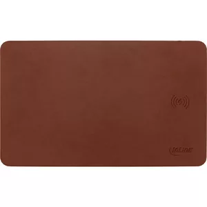 Mouse pad InLine wireless charging 370x225x7mm brown