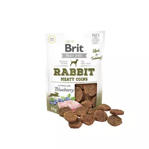 Dog snacks Brit Jerky Snack Rabbit 80 g — adult dog training treats, sugar-free