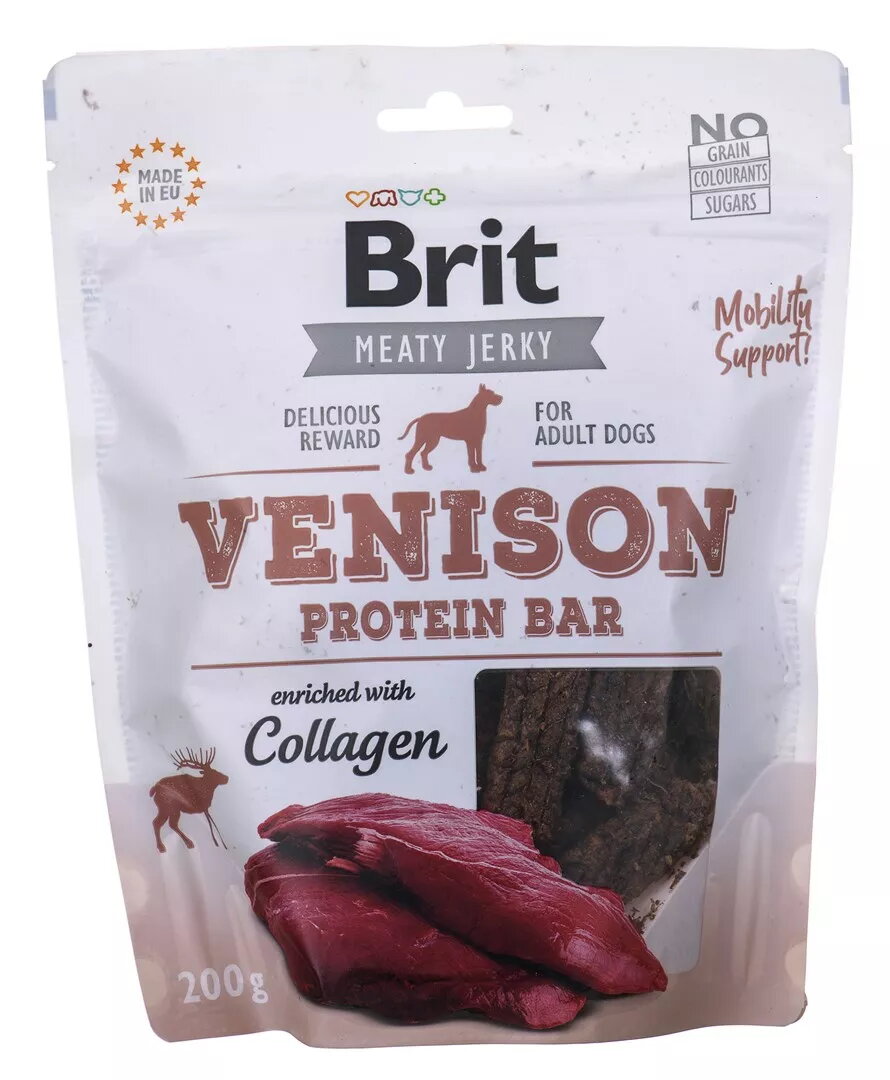 Suņu kārums Brit Meaty Jerky Venison