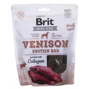 Brit Jerky Venison Protein Bar Suņu uzkodas 200 g