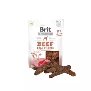 Brit Jerky Snack Dzīties pakaļ/suns Uzkodas Liellopu gaļa 80 g