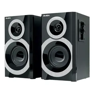 Проводная 2-полосная колонка SVEN SPS-619, 2.0 канала, 20 Вт RMS, 70–22000 Гц, чёрная
