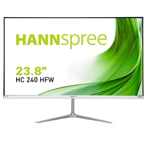 Hannspree HC240HFW monitori 60,5 cm (23.8") 1920 x 1080 pikseļi Full HD LED Sudrabs, Balts