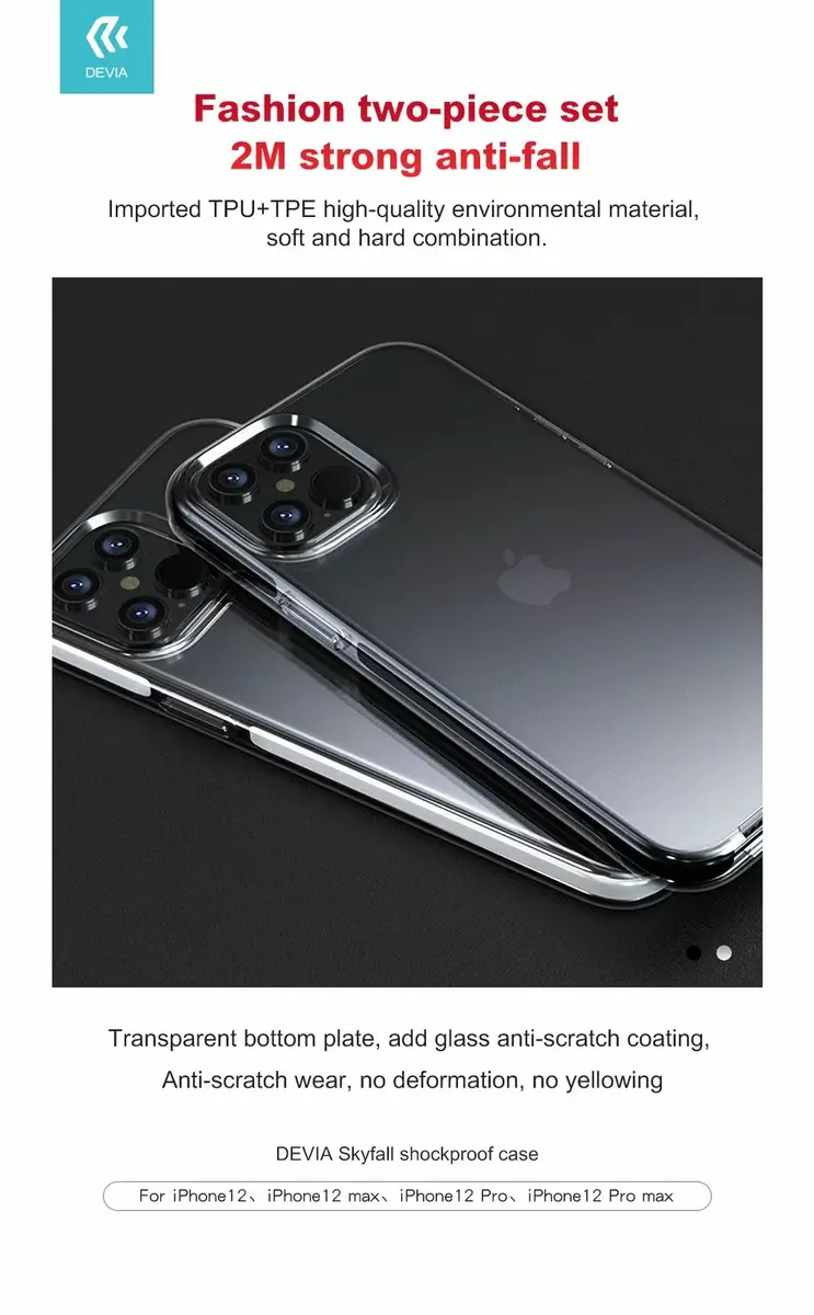 Devia Skyfall shockproof case for iPhone 12 Pro Max Photo 4