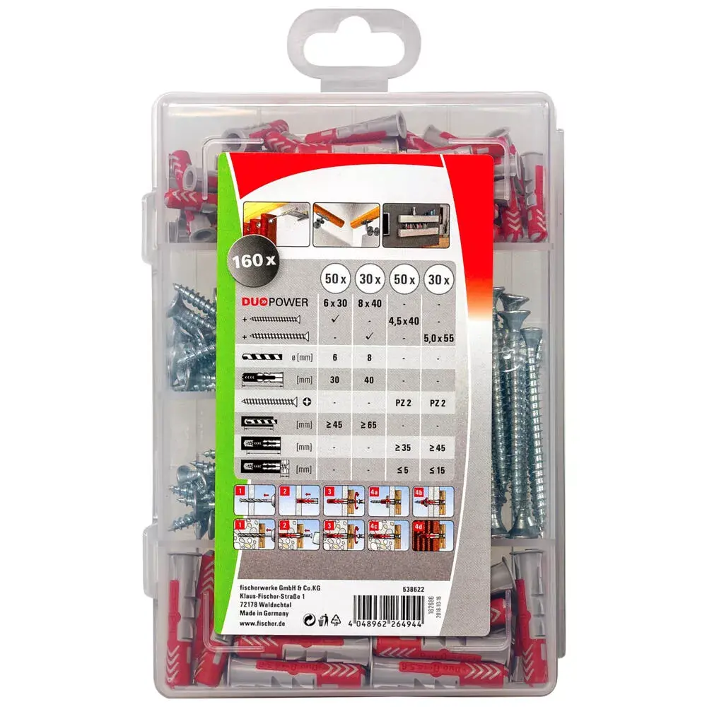 Комплект винтов и дюбелей Fischer 538622 Photo 2
