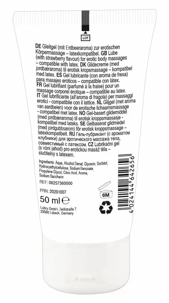 Masāžas eļļa Lick-it Lick it! Strawberry — 50 ml Photo 2