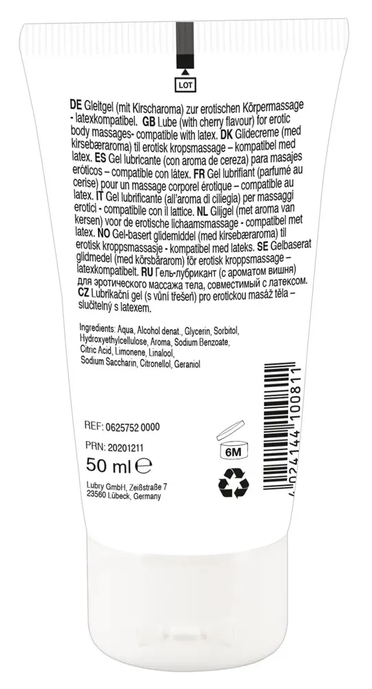 Masāžas eļļa Lick-it Wild Cherry 50 ml Photo 2
