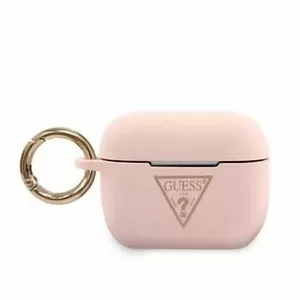 GUESS Triangle Silicone Case for AirPods Pro, Pink