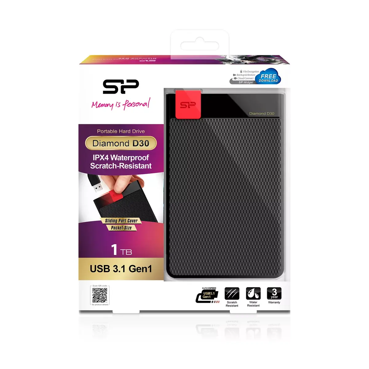 Внешний жесткий диск Silicon Power 1TB Diamond D30 Photo 3
