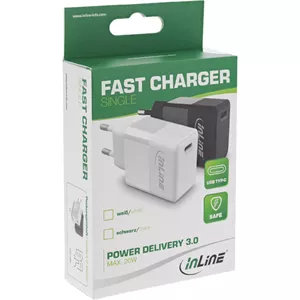 Зарядное устройство USB PD InLine 31500B Один USB-C Power Delivery 20W Черное