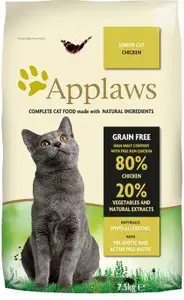 Dry cat food Applaws Senior Chicken 7.5 kg — senior formula, chicken protein