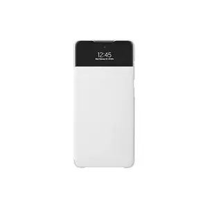 Vāciņsoma Samsung priekš Galaxy A72 EF-EA725PWEGEE, balts, priekš 6.7" ekrāna, 1 kartes nodalījums