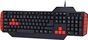Gaming keyboard GEMBIRD GGS-UMG4-02 104-key full-size USB QWERTY US English with mouse, black