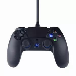 Gembird JPD-PS4U-01 spēļu kontrolierīce Melns USB Spēļu paliktnis Analogs PC (dators), PlayStation 4