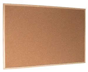 Esselte Standard Cork Noticeboard 40x60 cm Wood Frame Brown Natural