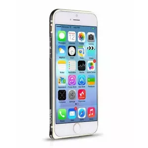 Aizsargbumperis HOCO Apple iPhone 6 / 6S Blade sērija Metāla melns, plāns metāla rāmis