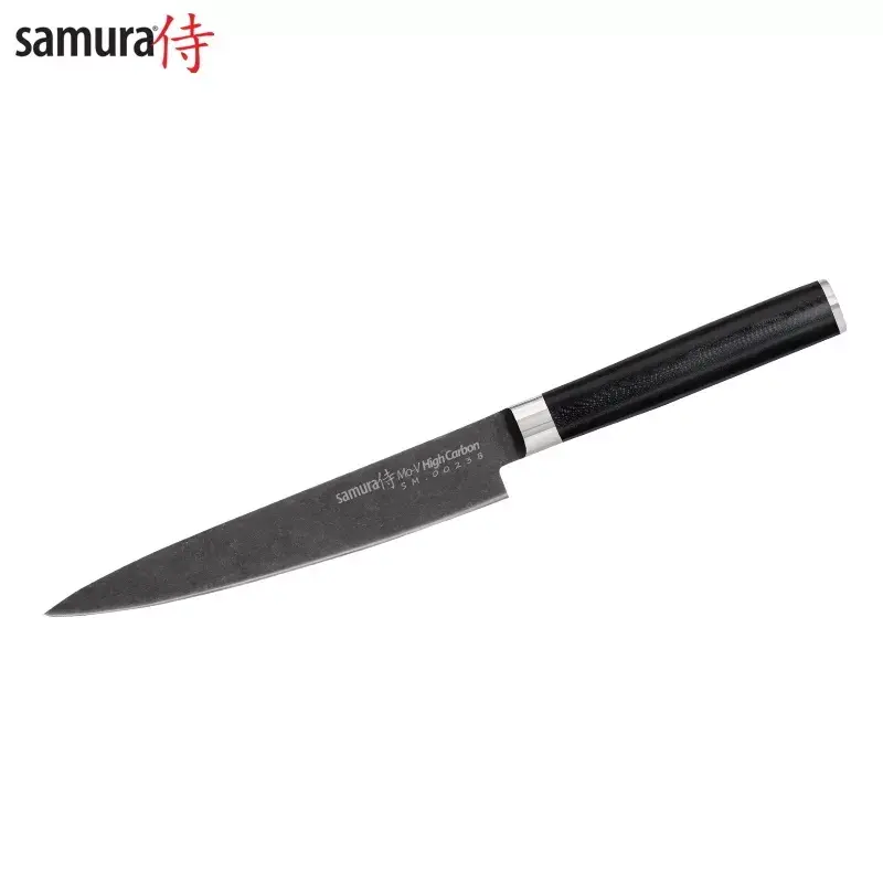 Универсальный нож Samura MO-V Stonewash 150 мм Photo 1