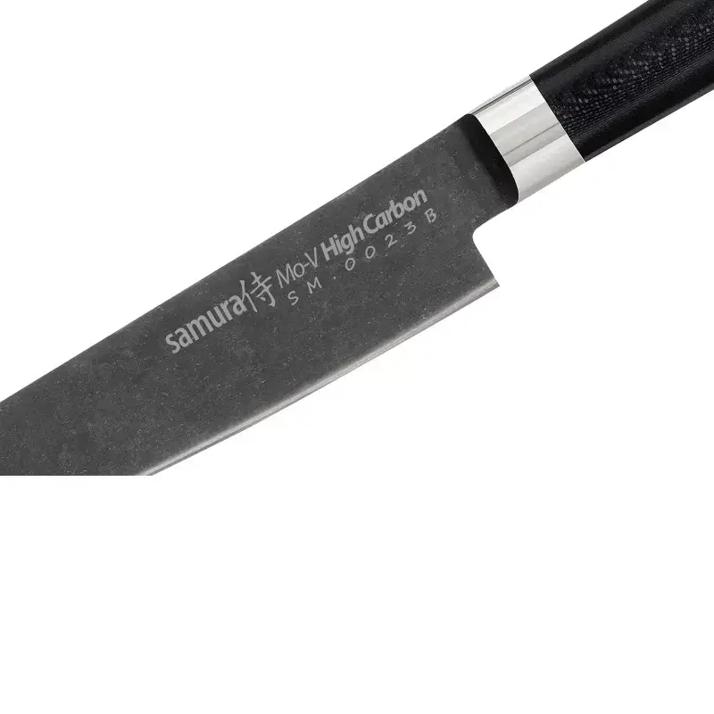 Универсальный нож Samura MO-V Stonewash 150 мм Photo 7