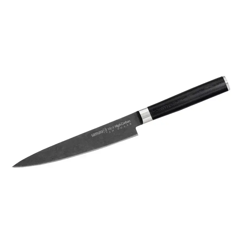 Универсальный нож Samura MO-V Stonewash 150 мм Photo 4