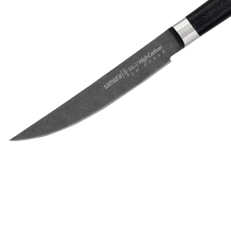Нож для стейка Samura MO-V Stonewash 120 мм Photo 3