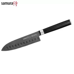 Samura MO-V Stonewash Santoku virtuves nazis 138mm AUS-8 japāņu tērauds 59HRC