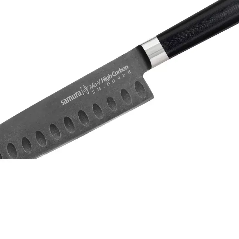 Samura MO-V Stonewash Santoku nazis Photo 3