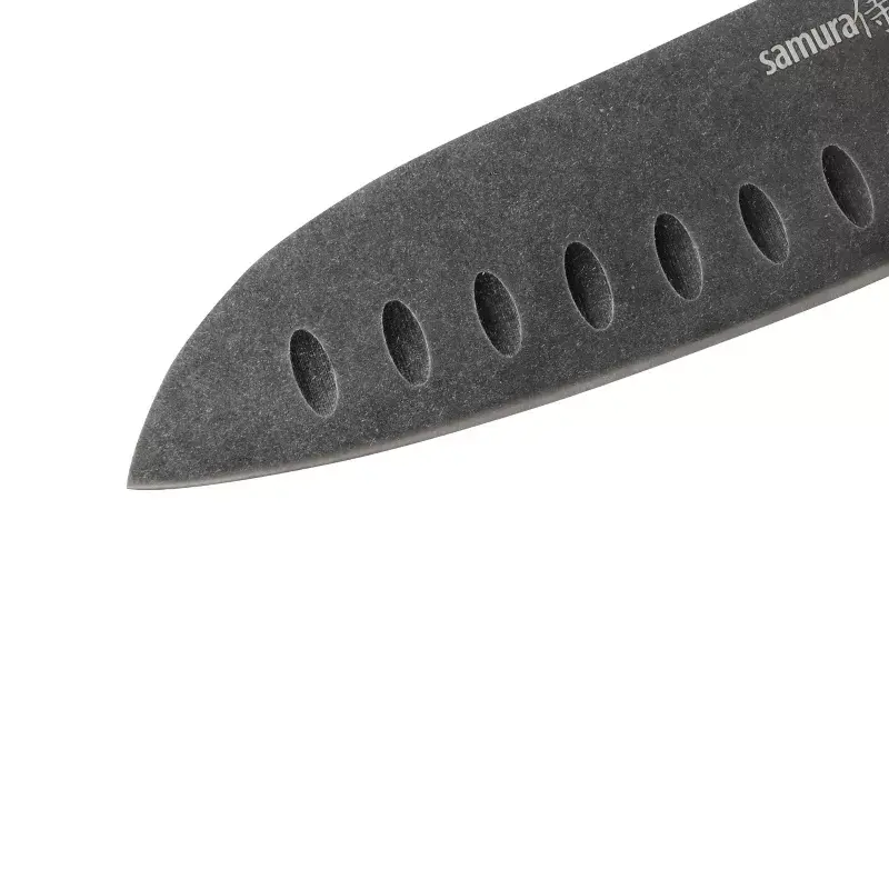 Samura MO-V Stonewash Santoku nazis Photo 7