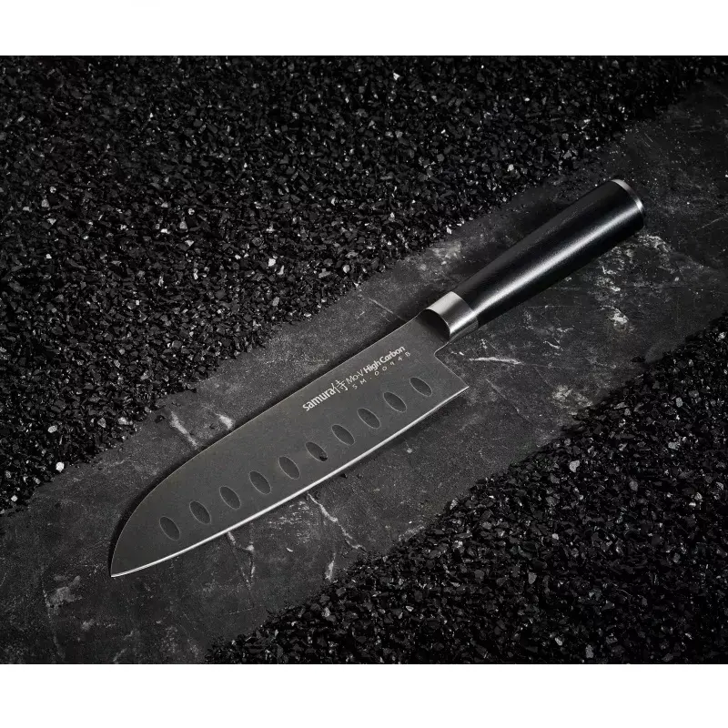 Samura MO-V Stonewash Santoku nazis Photo 12