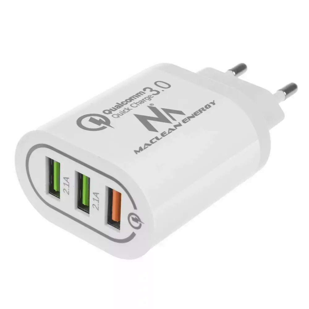 MACLEAN MCE479W 3‑port USB 18W charger Photo 5