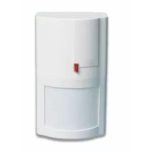 Bezvadu PIR kustības detektors DSC WS4904PW — noturīgs pret mājdzīvniekiem līdz 27 kg, bezvadu