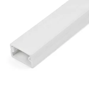 StarTech.com Solid Cable Management Raceway with Adhesive Tape & Cover, 3/4"(19mm)W x 3/8"(11mm)H - 3ft(1m) length, PVC Network/Power Cord Hider/Wall Wire Duct, Max 6 Cables, UL Listed