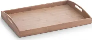 Serving Tray ZELLER Bamboo 25270 — natural bamboo material, rectangular utility tray
