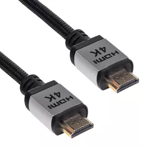 HDMI kabelis Akyga AK-HD-30P 3 m, HDMI Type A — HDMI Type A, HDMI 2.0, zelta pārklājuma kontakti, melns