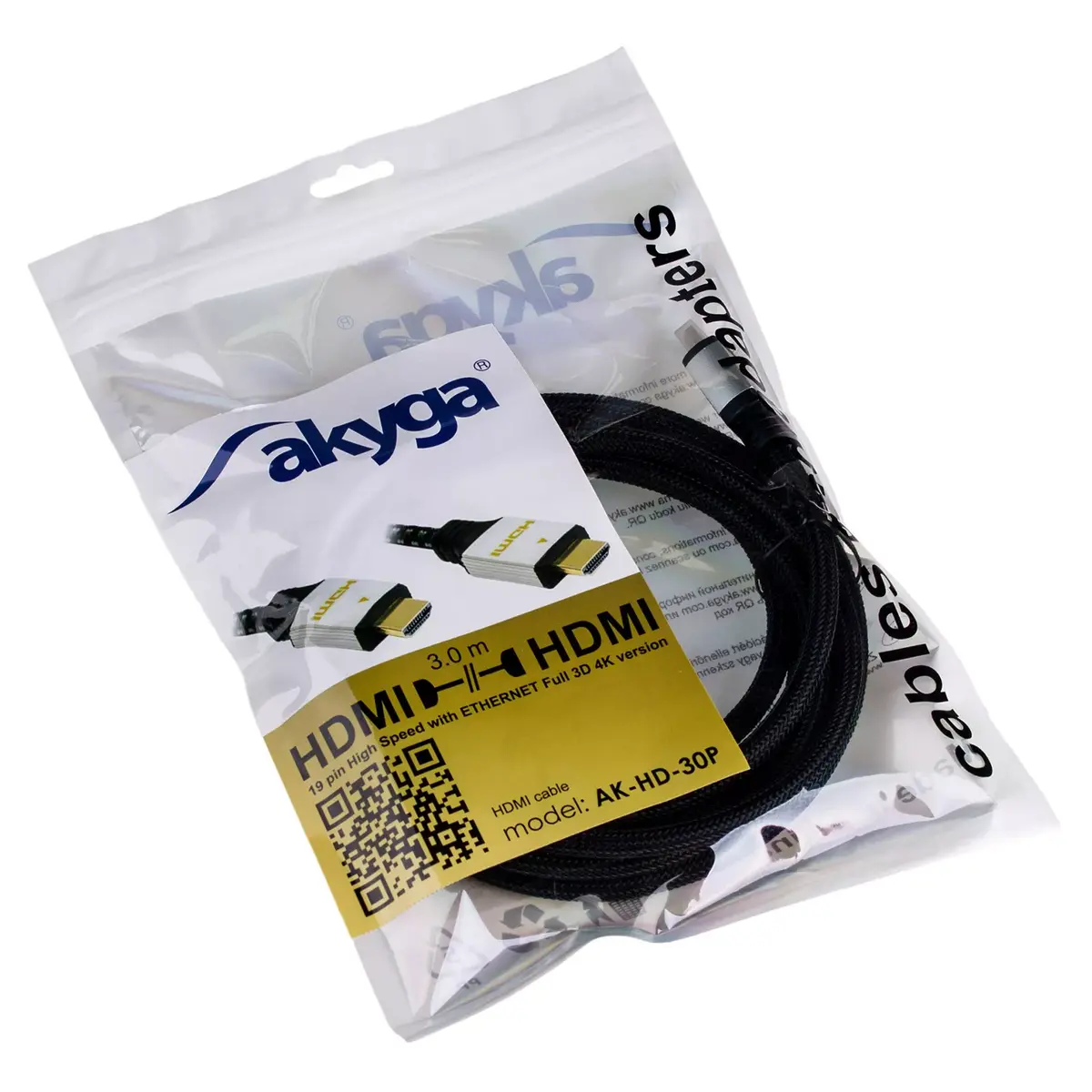 Akyga AK-HD-30P HDMI kabelis 3 m Photo 3