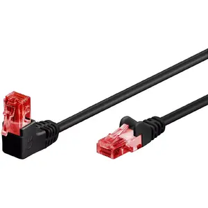 Сетевой кабель GOOBAY 51517 Cat6 U/UTP, RJ‑45–RJ‑45, 3 м, чёрный, с золотым покрытием контактов