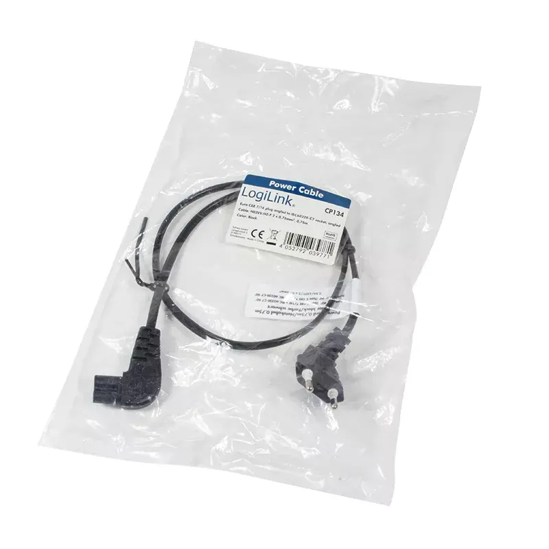 CEE 7/16 C7 соединитель LogiLink 0.75m Photo 3