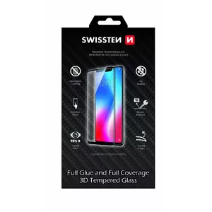 Swissten Ultra Durable Full Face Tempered Glass Premium 9H Screen Protector Xiaomi Mi 10 Lite Black