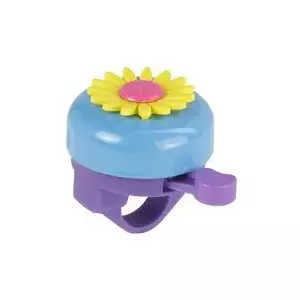 Bicycle bell FISCHER 85831, flower design, 80 mm diameter