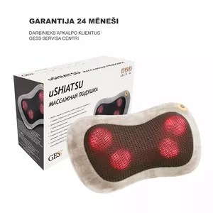 GESS uShiatsu Rolling 3D Massage Pillow, Heating Function, Home Office Car