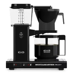Drip coffee maker MOCCAMASTER KBG Select — 1.25 L water tank, 10-cup capacity, black